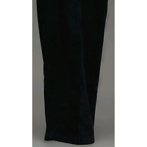 Denim & Co Women’s Small Black Velvet Pull-On Pants Y2K Goth Grunge Luxe EUC - Picture 4 of 11